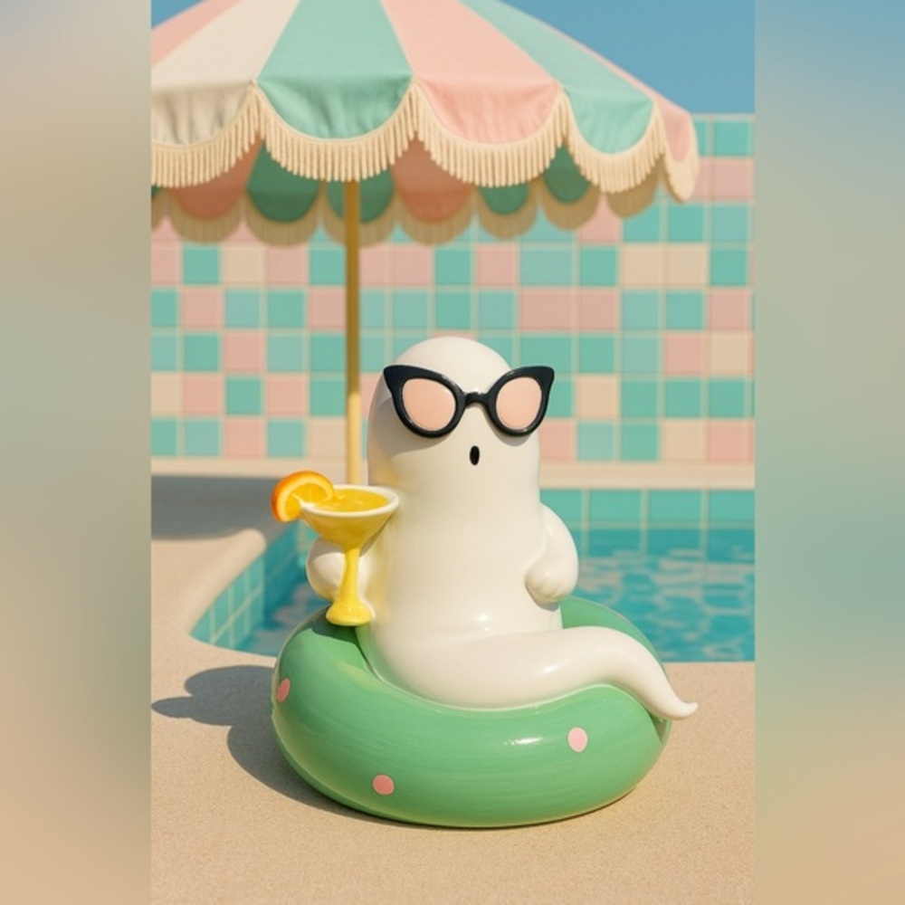 Halloween Ghost Float with Sunglasses Figurine NWT
